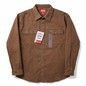Coleman Brown Button Up Work Shirt XXL Outdoor Utility NWT